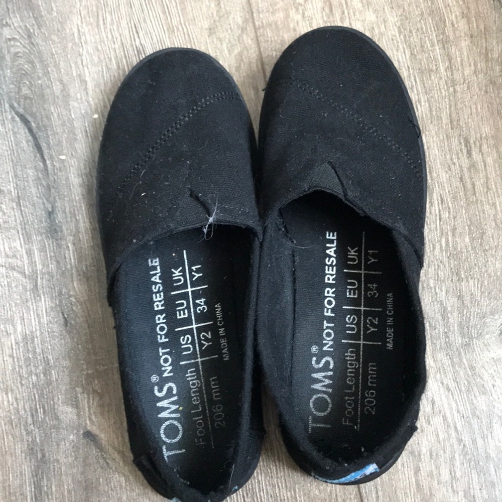 Black toms . Barely used